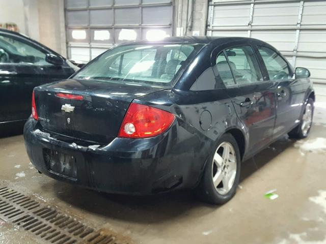 1G1AT58H497245819 - 2009 CHEVROLET COBALT LT BLACK photo 4