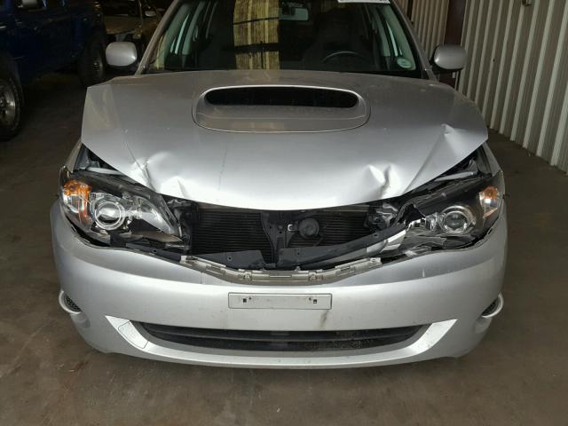 JF1GE74628G505246 - 2008 SUBARU IMPREZA WR SILVER photo 9