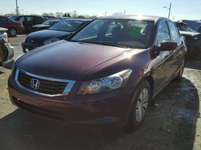 1HGCP26389A075964 - 2009 HONDA ACCORD LX BURGUNDY photo 2