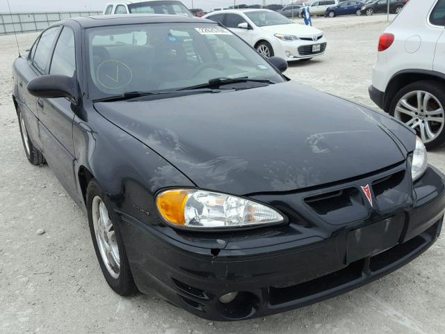 1G2NW52E44C153306 - 2004 PONTIAC GRAND AM G BLACK photo 1