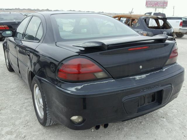 1G2NW52E44C153306 - 2004 PONTIAC GRAND AM G BLACK photo 3