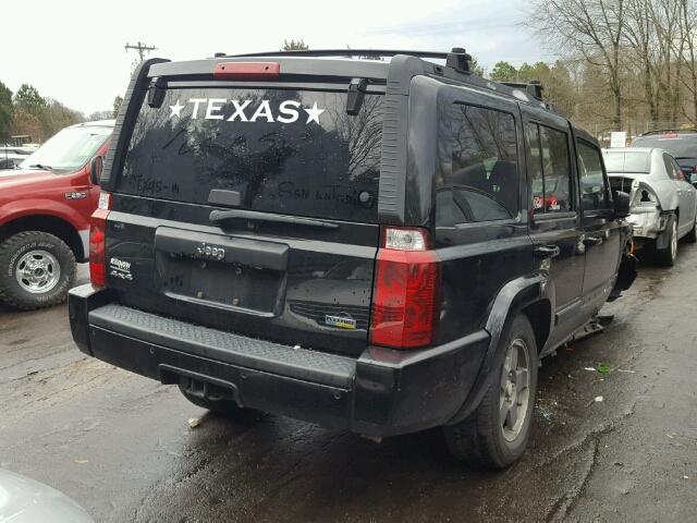 1J8HG48P67C693424 - 2007 JEEP COMMANDER შავი ფოტო 4