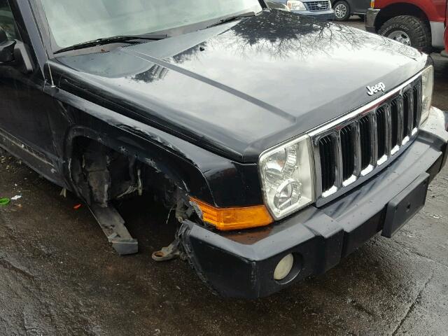 1J8HG48P67C693424 - 2007 JEEP COMMANDER შავი ფოტო 9