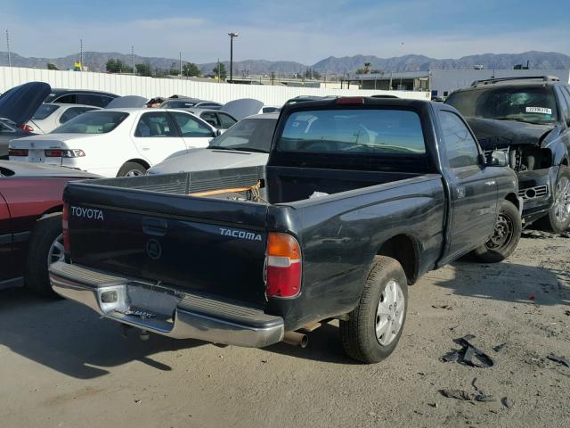 4TANL42N0XZ438192 - 1999 TOYOTA TACOMA BLACK photo 4