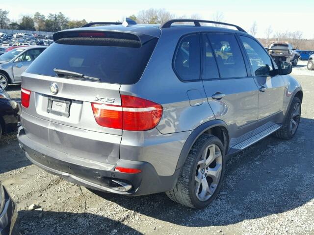 5UXFE83537LZ44853 - 2007 BMW X5 4.8I GRAY photo 4