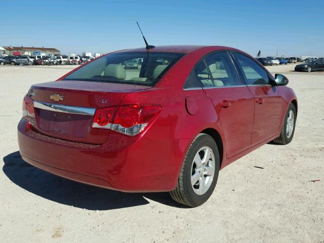 1G1PG5S94B7305099 - 2011 CHEVROLET CRUZE LT RED photo 4