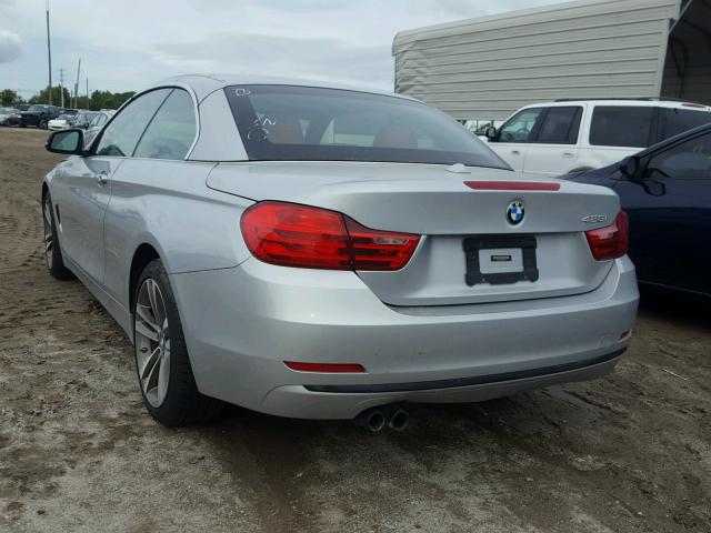 WBA3V5C56FP751913 - 2015 BMW 428 I GRAY photo 3