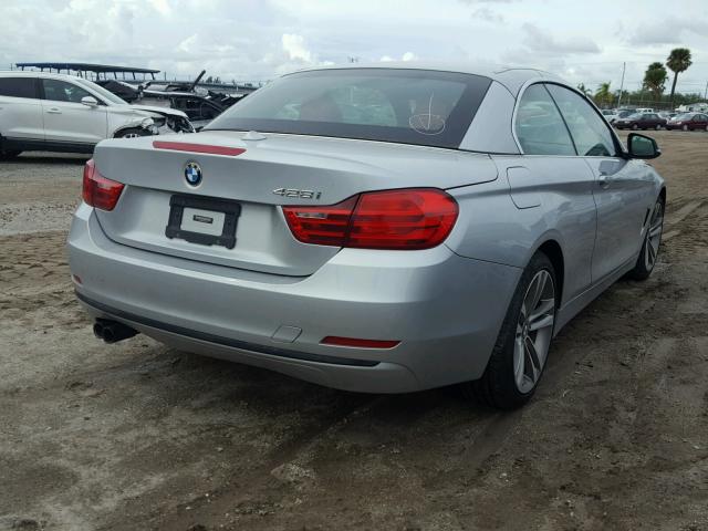 WBA3V5C56FP751913 - 2015 BMW 428 I GRAY photo 4