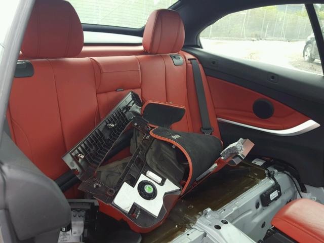 WBA3V5C56FP751913 - 2015 BMW 428 I GRAY photo 6