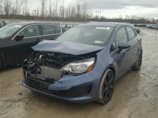 KNADM4A3XG6659360 - 2016 KIA RIO LX Կապույտ լուսանկար 2