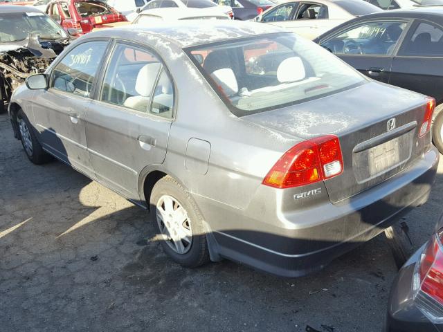 2HGES16395H562863 - 2005 HONDA CIVIC DX V GRAY photo 3