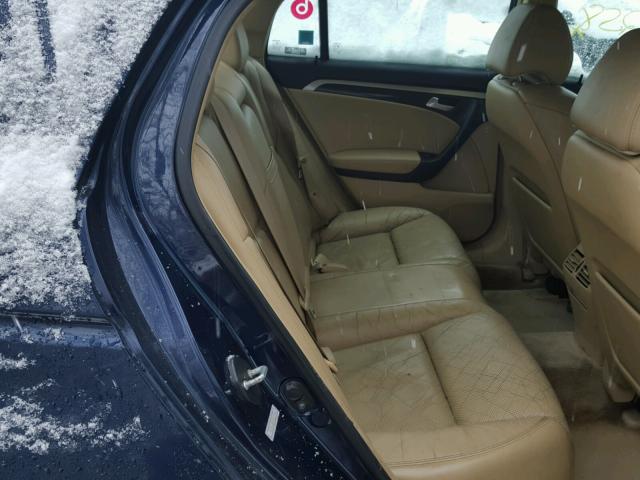 19UUA66287A021999 - 2007 ACURA TL BLUE photo 6