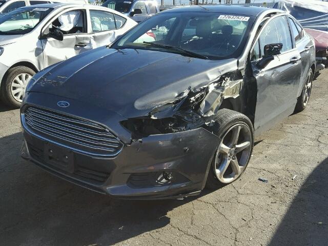 3FA6P0H77FR257713 - 2015 FORD FUSION SE CHARCOAL photo 2