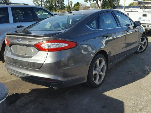 3FA6P0H77FR257713 - 2015 FORD FUSION SE CHARCOAL photo 4