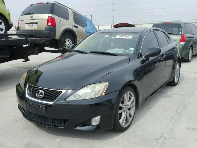 JTHBK262X72030174 - 2007 LEXUS IS 250 BLACK photo 2