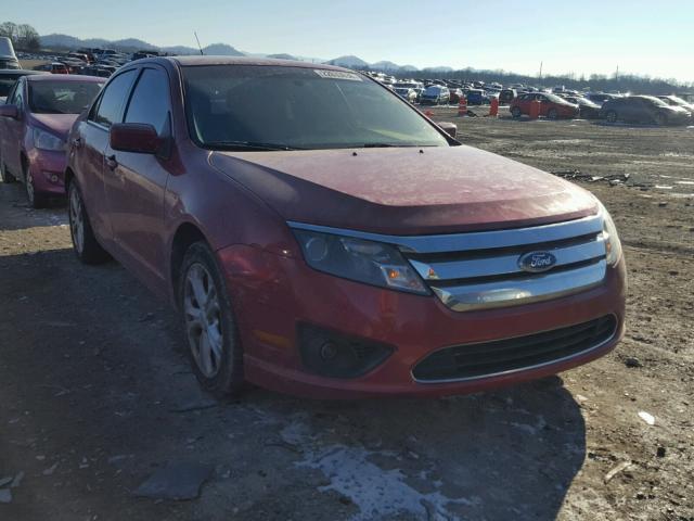 3FAHP0HA0CR268519 - 2012 FORD FUSION SE RED photo 1