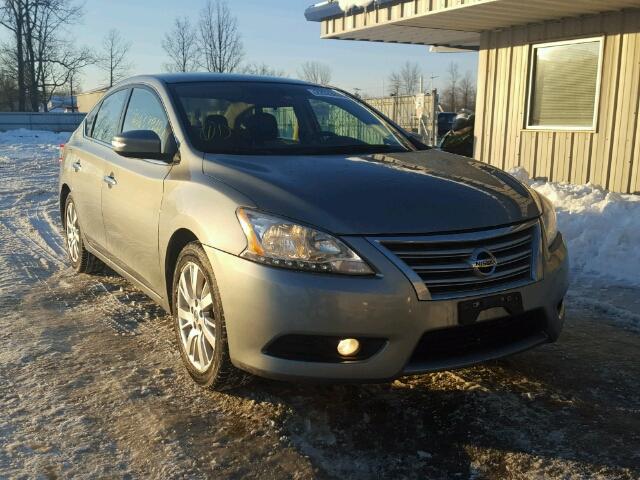 3N1AB7AP4DL721291 - 2013 NISSAN SENTRA S SILVER photo 1