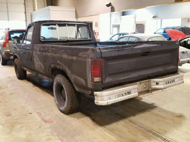 1FTCF15Y0FNA66155 - 1985 FORD F150 BLACK photo 3