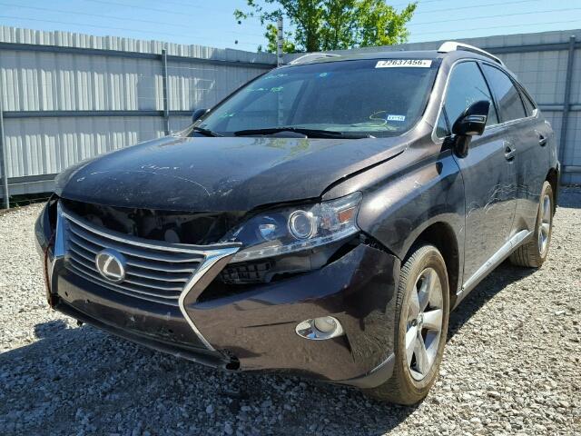 2T2ZK1BA7DC098559 - 2013 LEXUS RX 350 BROWN photo 2