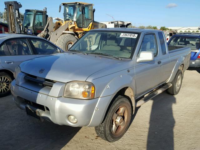 1N6ED26T61C310349 - 2001 NISSAN FRONTIER K SILVER photo 2