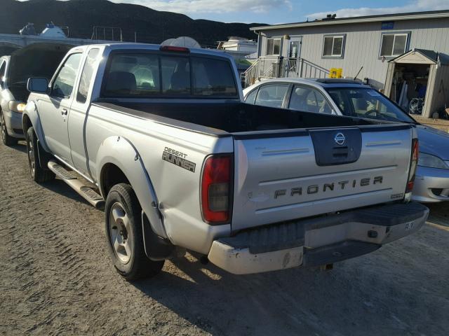 1N6ED26T61C310349 - 2001 NISSAN FRONTIER K SILVER photo 3