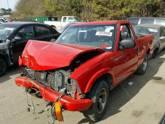 1GCCS14521K107219 - 2001 CHEVROLET S TRUCK S1 RED photo 2