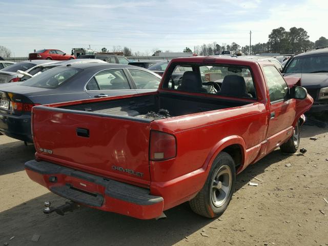 1GCCS14521K107219 - 2001 CHEVROLET S TRUCK S1 RED photo 4