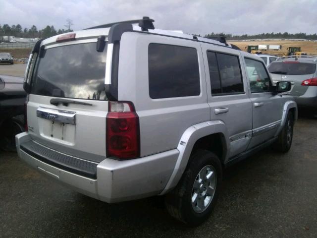 1J8HG58N26C197300 - 2006 JEEP COMMANDER SILVER photo 4