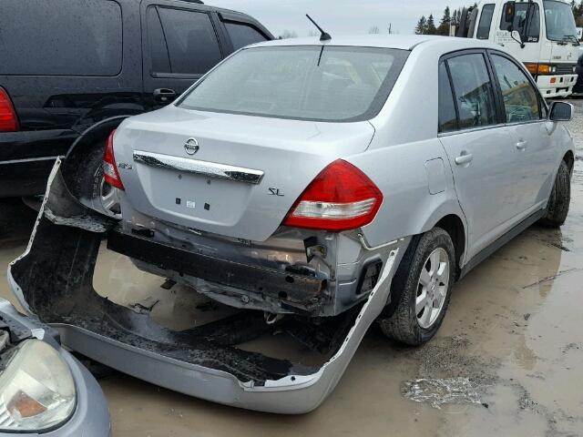 3N1BC11E27L416759 - 2007 NISSAN VERSA S SILVER photo 4