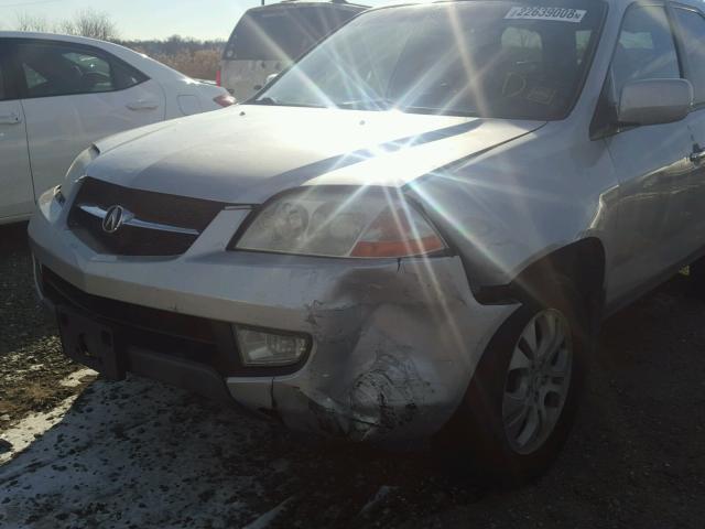 2HNYD18683H524366 - 2003 ACURA MDX TOURIN SILVER photo 9