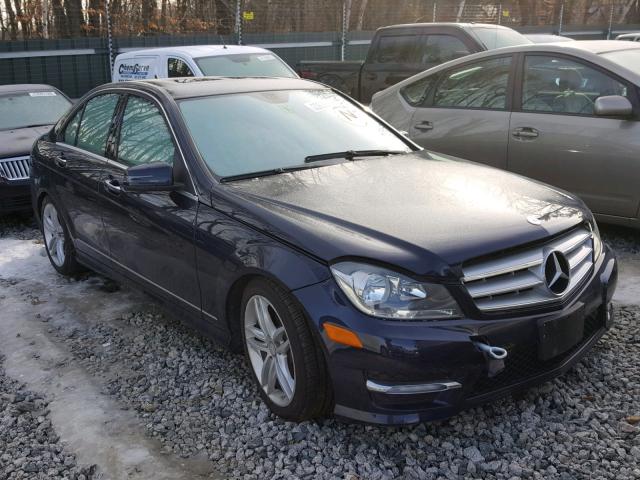 WDDGF8BB6CA690870 - 2012 MERCEDES-BENZ C 300 4MAT BLUE photo 1