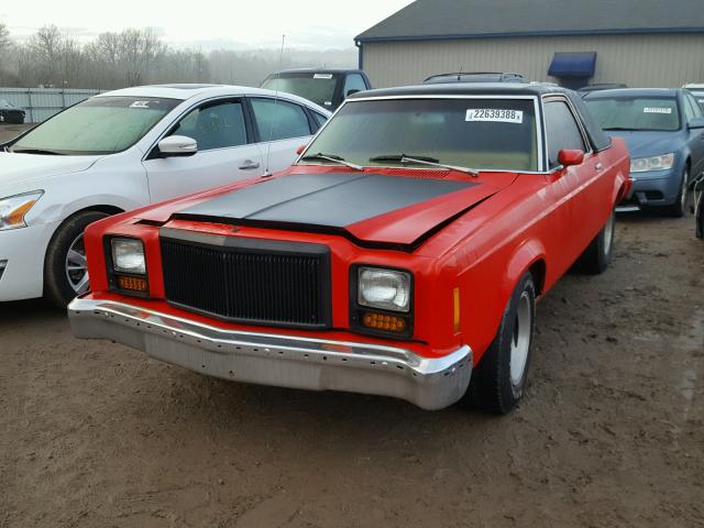 7W82F208009 - 1977 FORD GRANADA RED photo 2