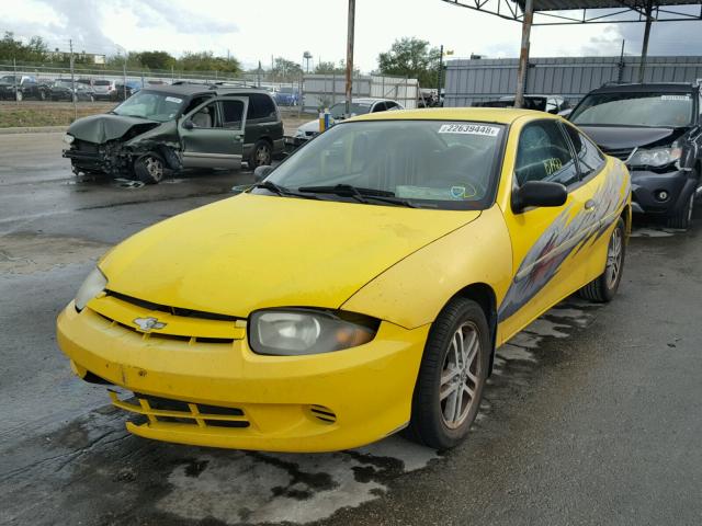 1G1JC12F057124439 - 2005 CHEVROLET CAVALIER YELLOW photo 2