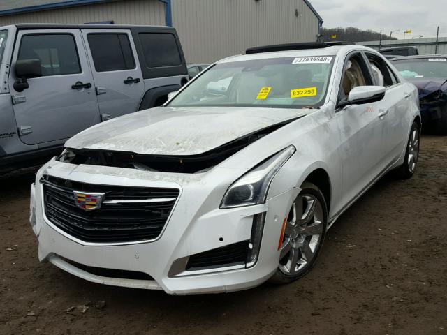 1G6AS5S31F0141254 - 2015 CADILLAC CTS PERFOR WHITE photo 2