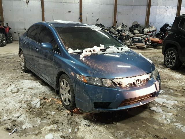 19XFA1F53BE001248 - 2011 HONDA CIVIC LX BLUE photo 1