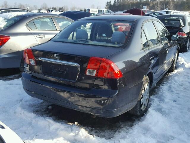 2HGES16643H948789 - 2003 HONDA CIVIC LX BLACK photo 4