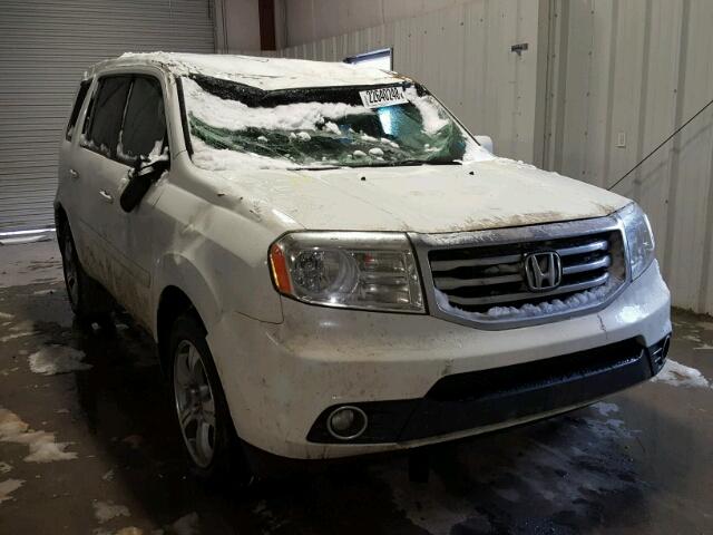 5FNYF4H41CB014754 - 2012 HONDA PILOT EX WHITE photo 1