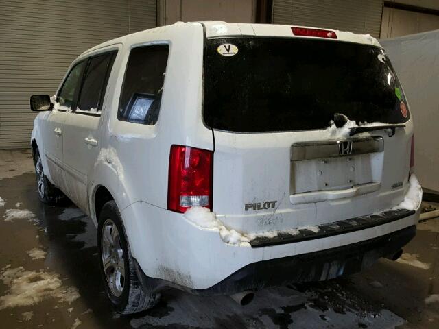 5FNYF4H41CB014754 - 2012 HONDA PILOT EX WHITE photo 3