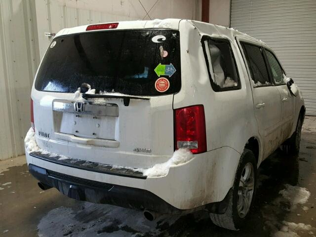 5FNYF4H41CB014754 - 2012 HONDA PILOT EX WHITE photo 4