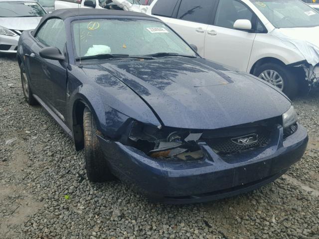 1FAFP44483F446642 - 2003 FORD MUSTANG BLUE photo 1