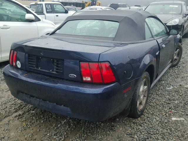 1FAFP44483F446642 - 2003 FORD MUSTANG BLUE photo 4