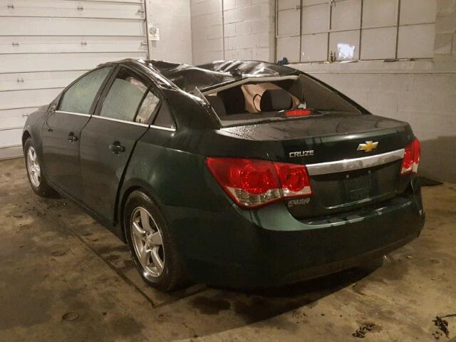 1G1PC5SB6F7160667 - 2015 CHEVROLET CRUZE LT GREEN photo 3