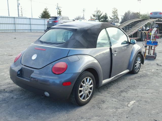 3VWCM31Y05M305569 - 2005 VOLKSWAGEN NEW BEETLE GRAY photo 4