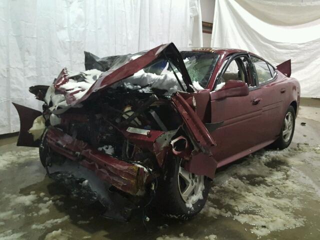 2G2WP522X41280719 - 2004 PONTIAC GRAND PRIX მუქწითელი ფოტო 2