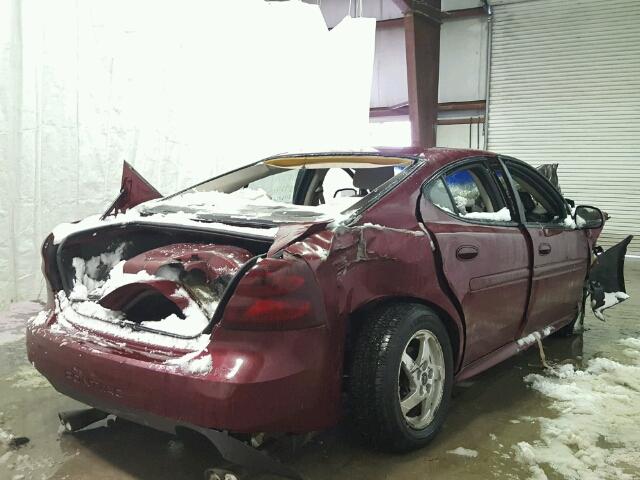 2G2WP522X41280719 - 2004 PONTIAC GRAND PRIX MAROON photo 4