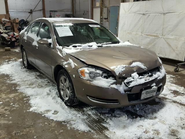 2G1WT58K779361786 - 2007 CHEVROLET IMPALA LT TAN photo 1