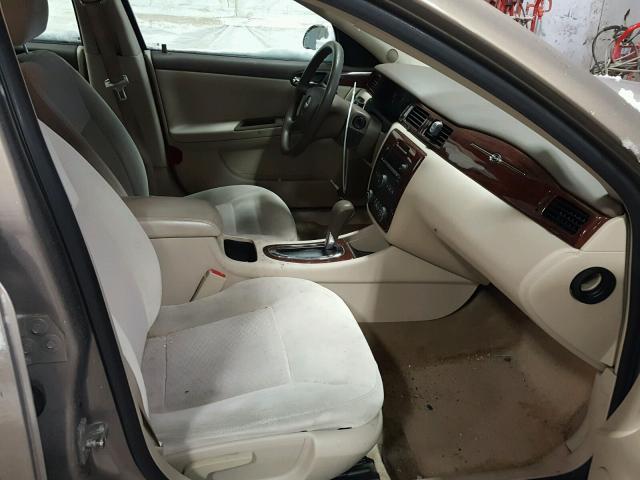 2G1WT58K779361786 - 2007 CHEVROLET IMPALA LT TAN photo 5