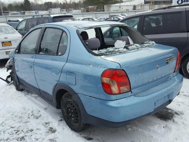 JTDBT123220227013 - 2002 TOYOTA ECHO TEAL photo 3