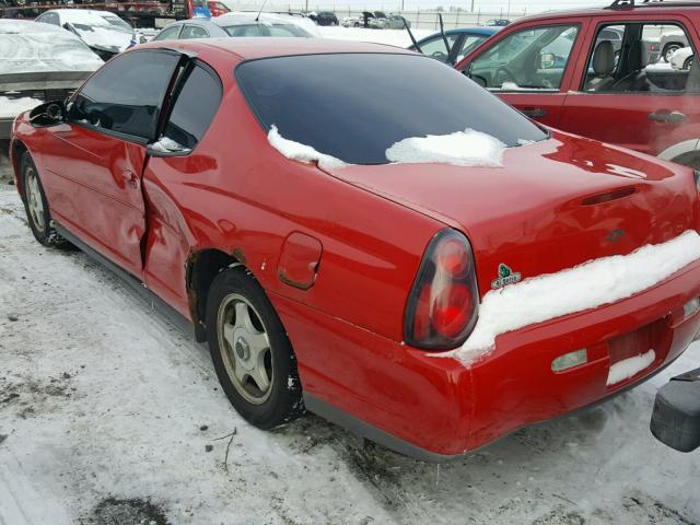 2G1WW12E139237297 - 2003 CHEVROLET MONTE CARL 红色 照片 3