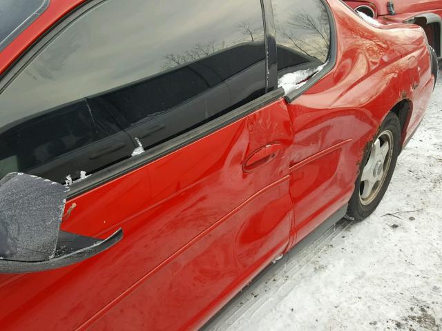 2G1WW12E139237297 - 2003 CHEVROLET MONTE CARL 红色 照片 9